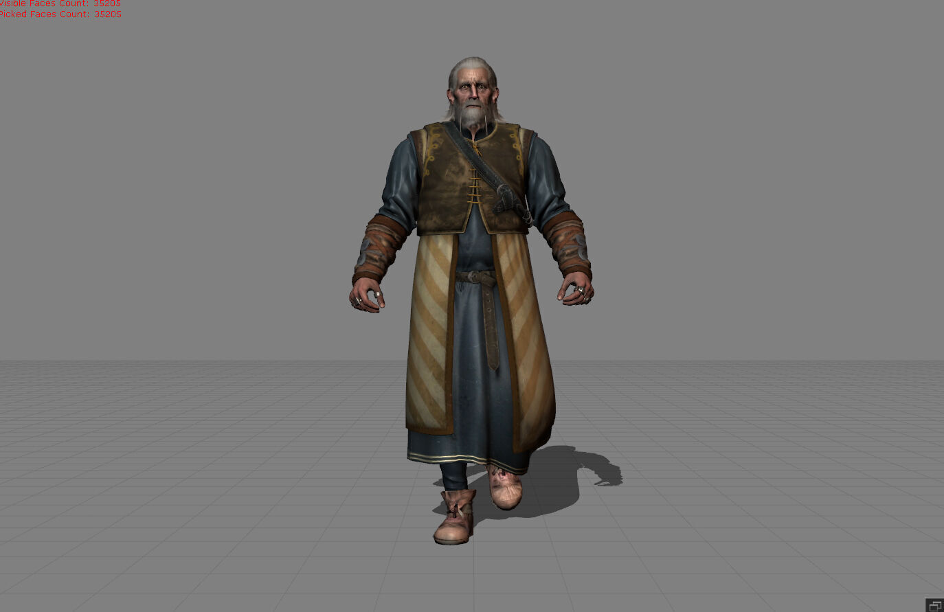 Donar AnHindar - The Witcher 3 Low-poly 3D model_1