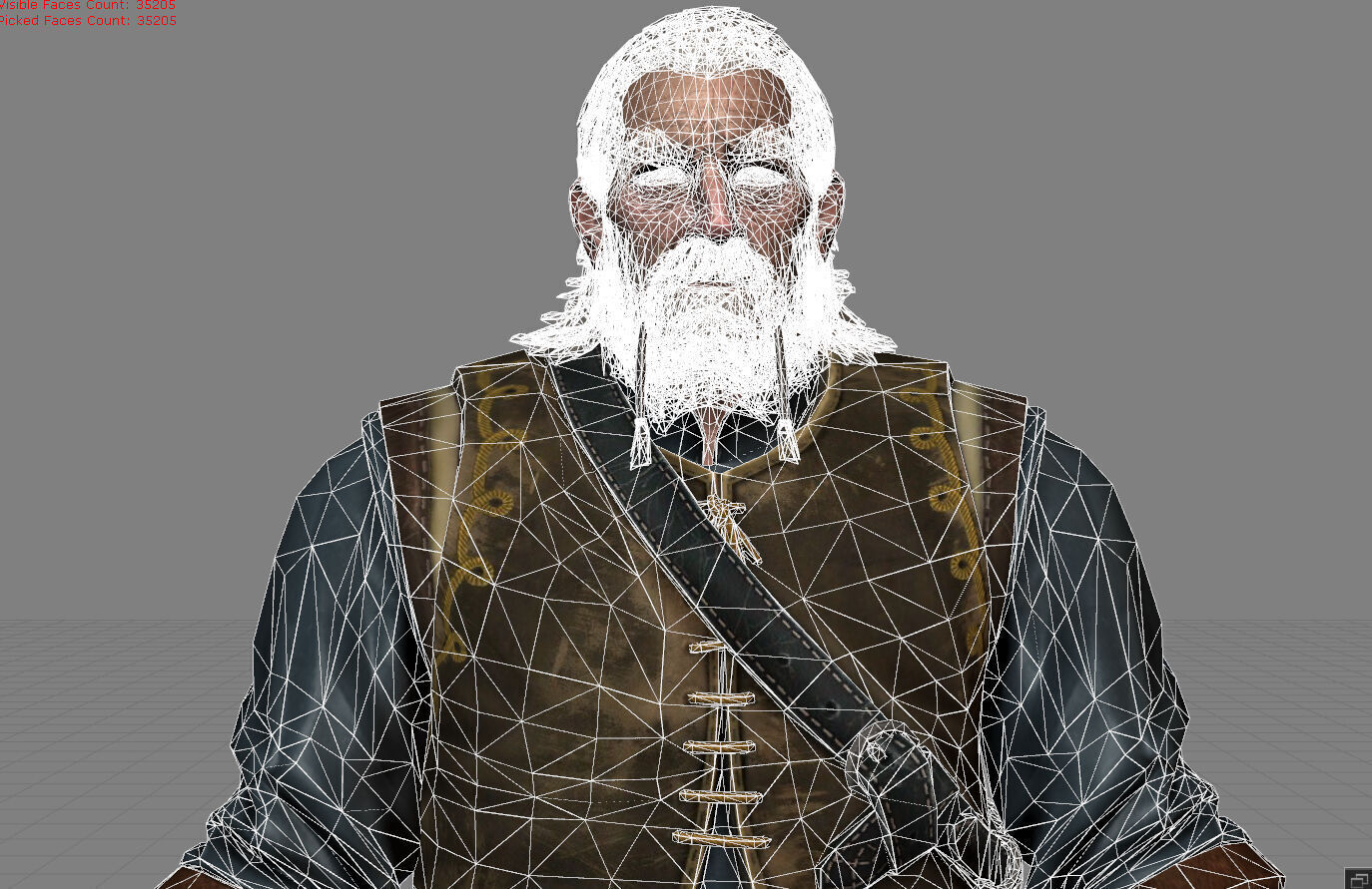 Donar AnHindar - The Witcher 3 Low-poly 3D model_5