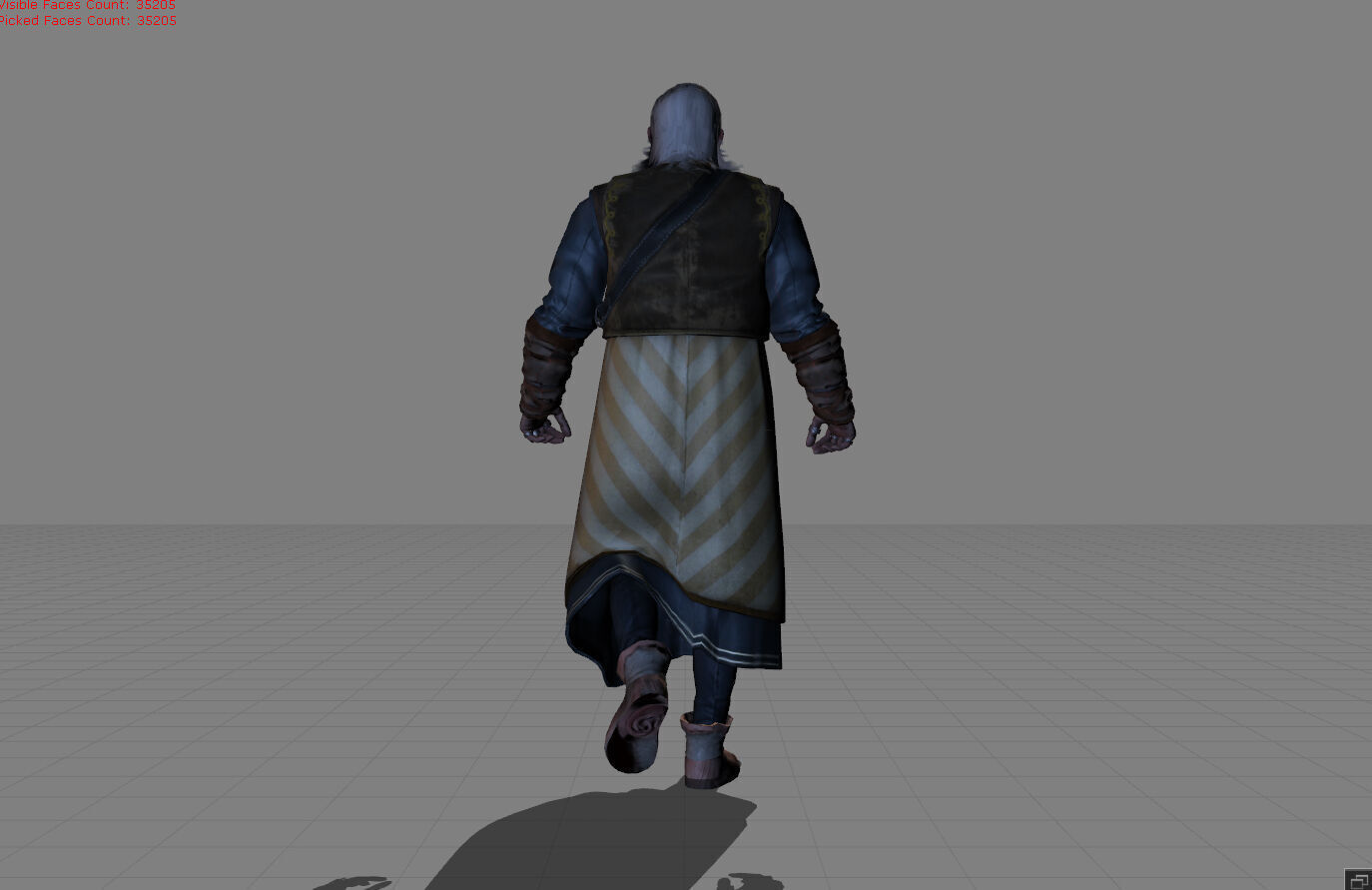 Donar AnHindar - The Witcher 3 Low-poly 3D model_4