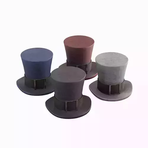 Leprechaun Hat Set Low-poly 3D model