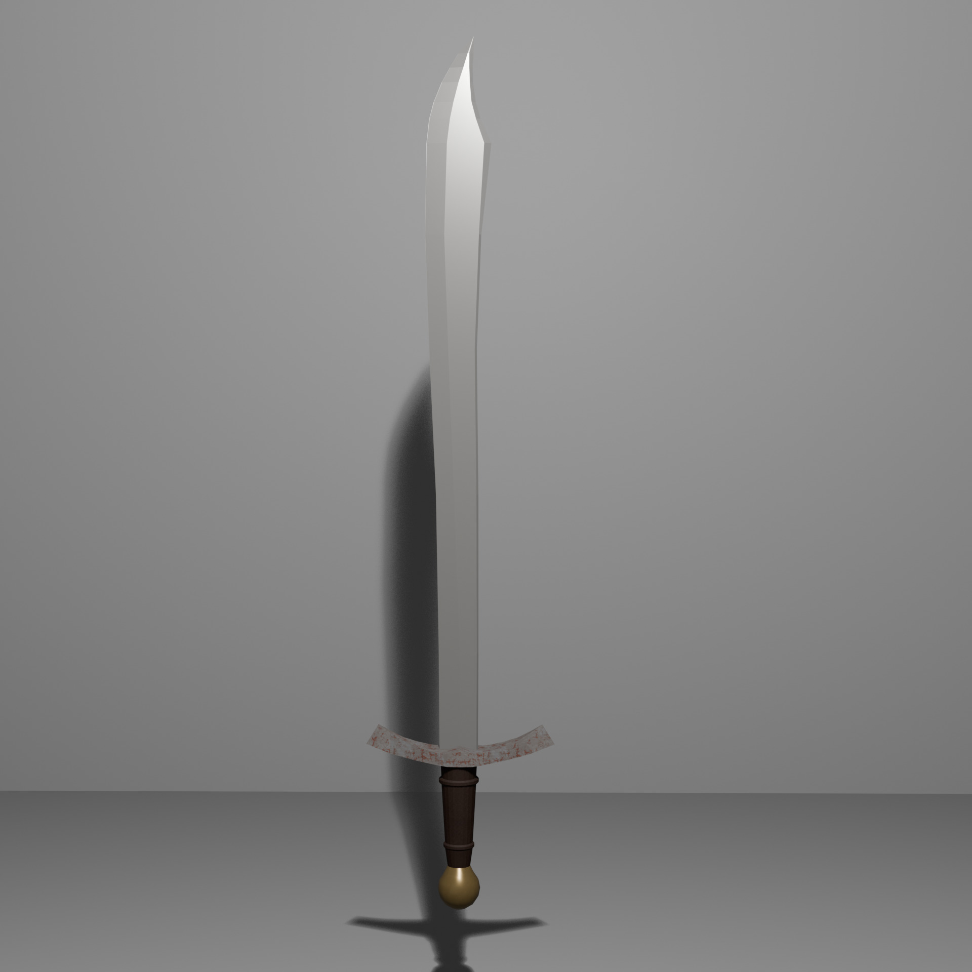 Medieval Sword Falchion 3D model_1