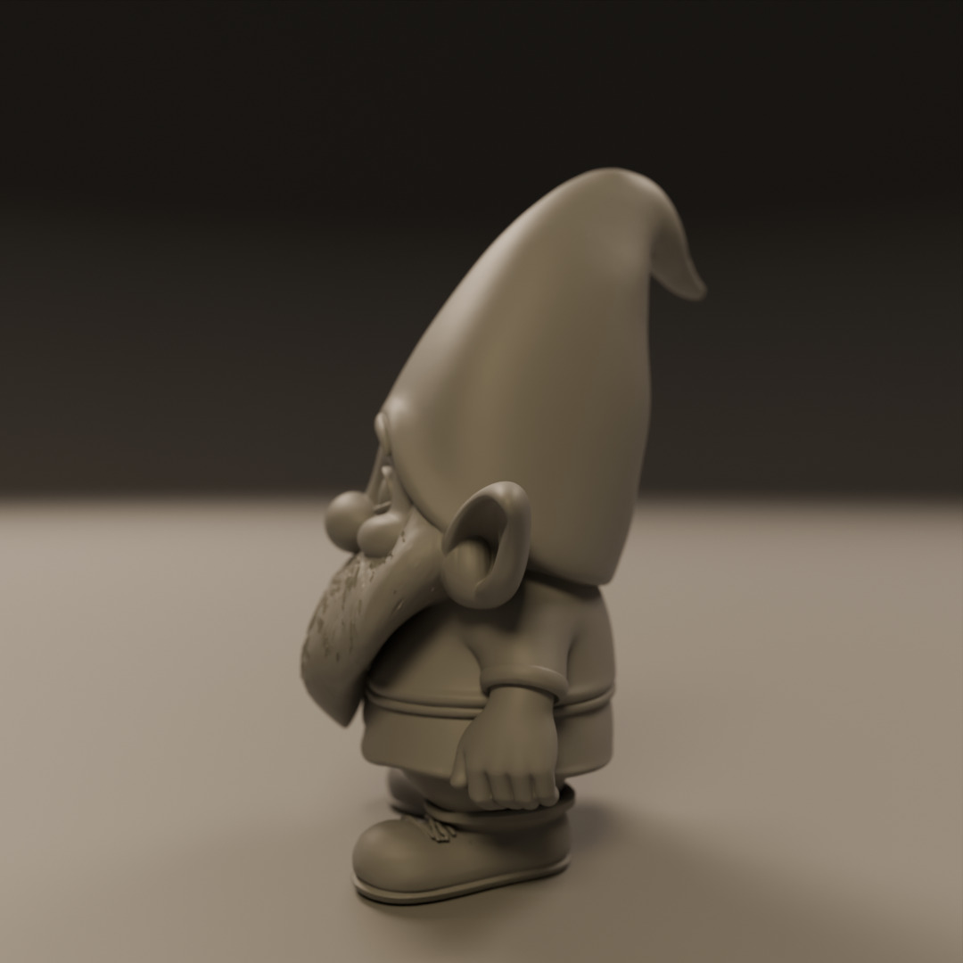 garden gnome 3D print model_2