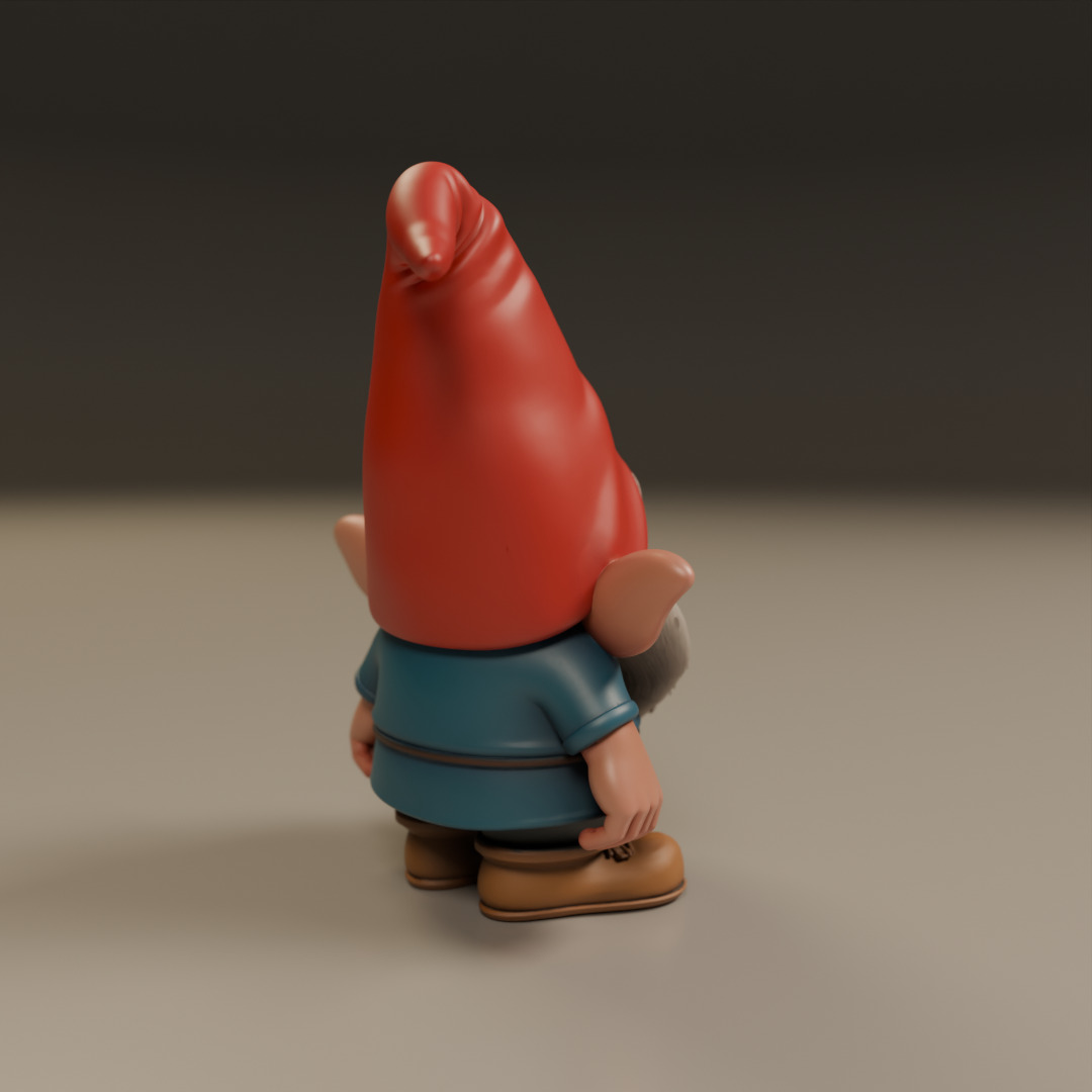 garden gnome 3D print model_14