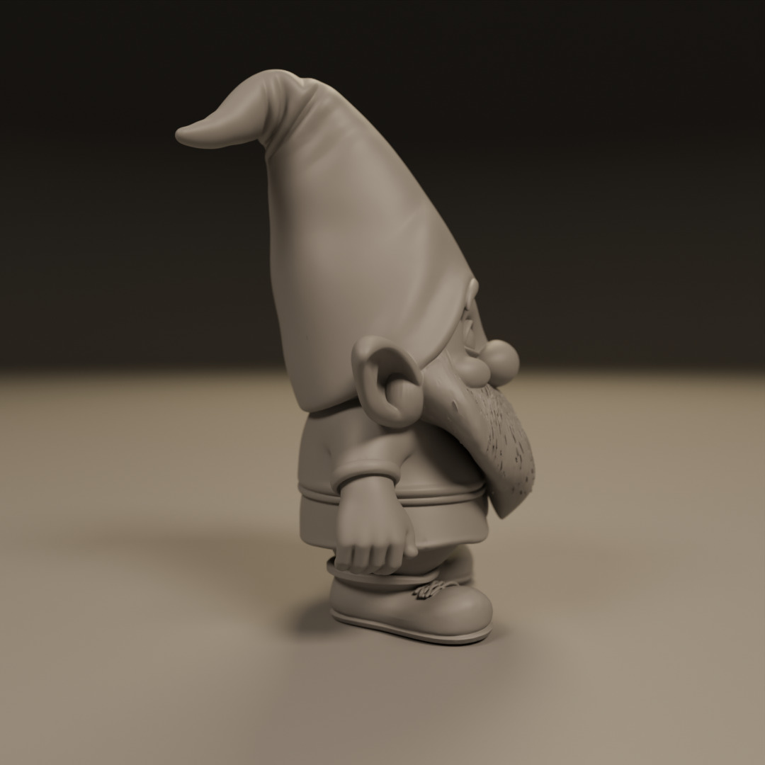 garden gnome 3D print model_1