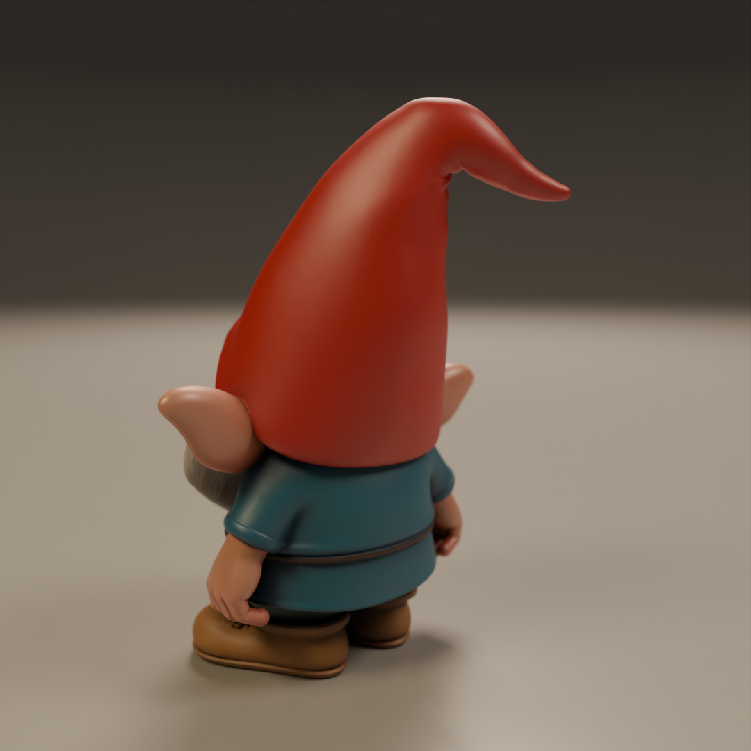 garden gnome 3D print model_15