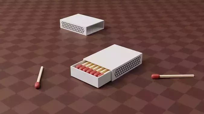 MatchBox Low Poly Free 3D model