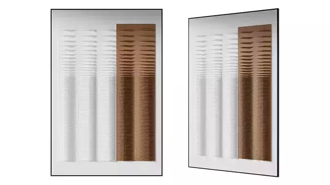 Paper Wall art  Tia 3D model