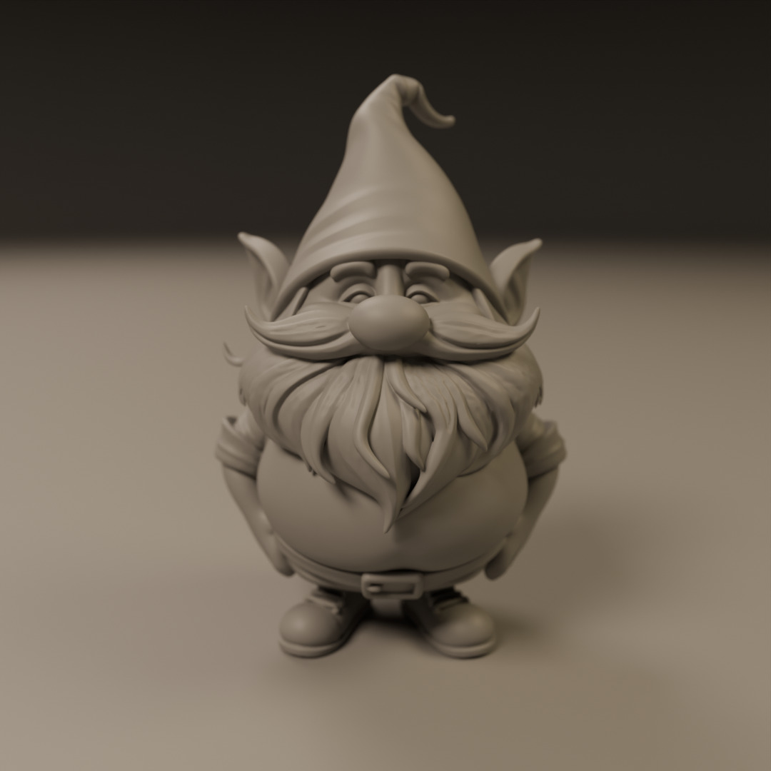 garden gnome 3D print model_8
