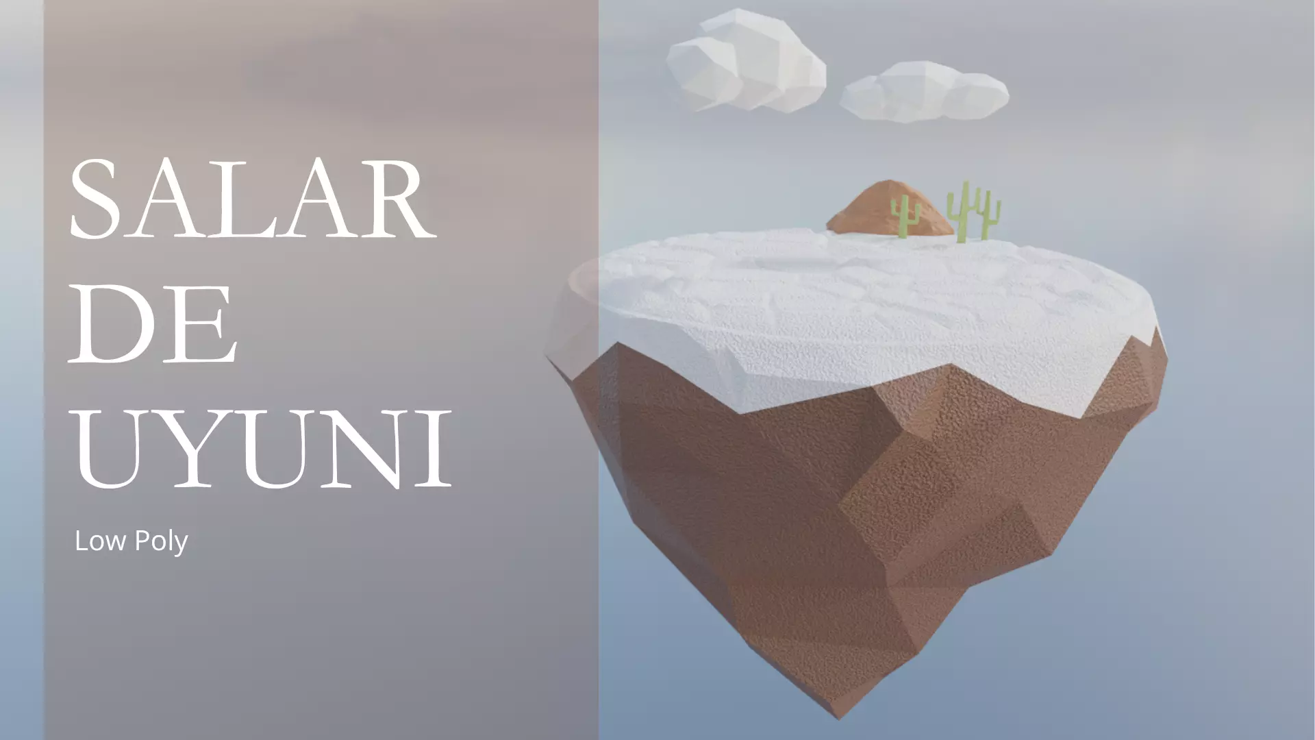 Low Poly Salar de Uyuni  3D model_0