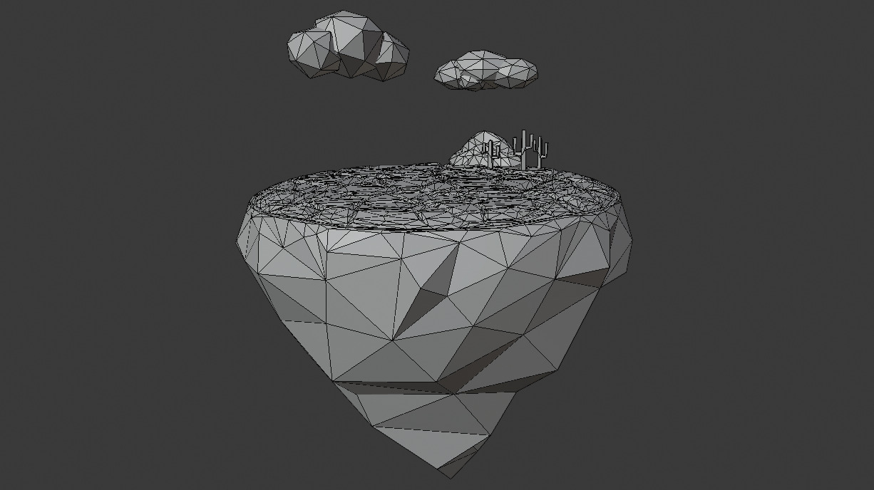 Low Poly Salar de Uyuni  3D model_7