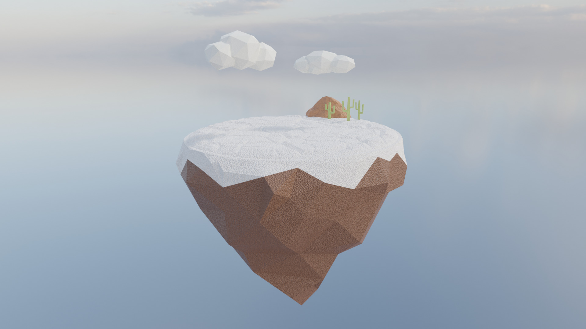 Low Poly Salar de Uyuni  3D model_2
