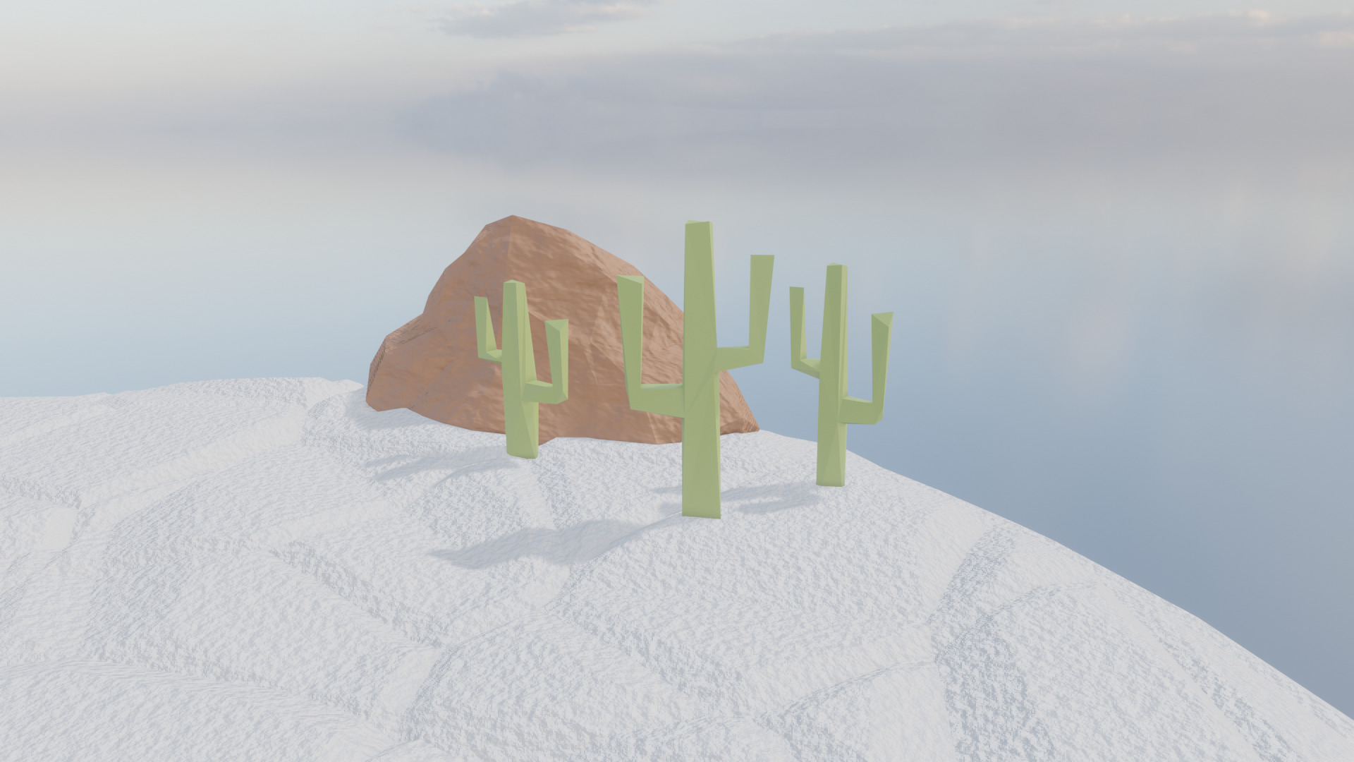 Low Poly Salar de Uyuni  3D model_5