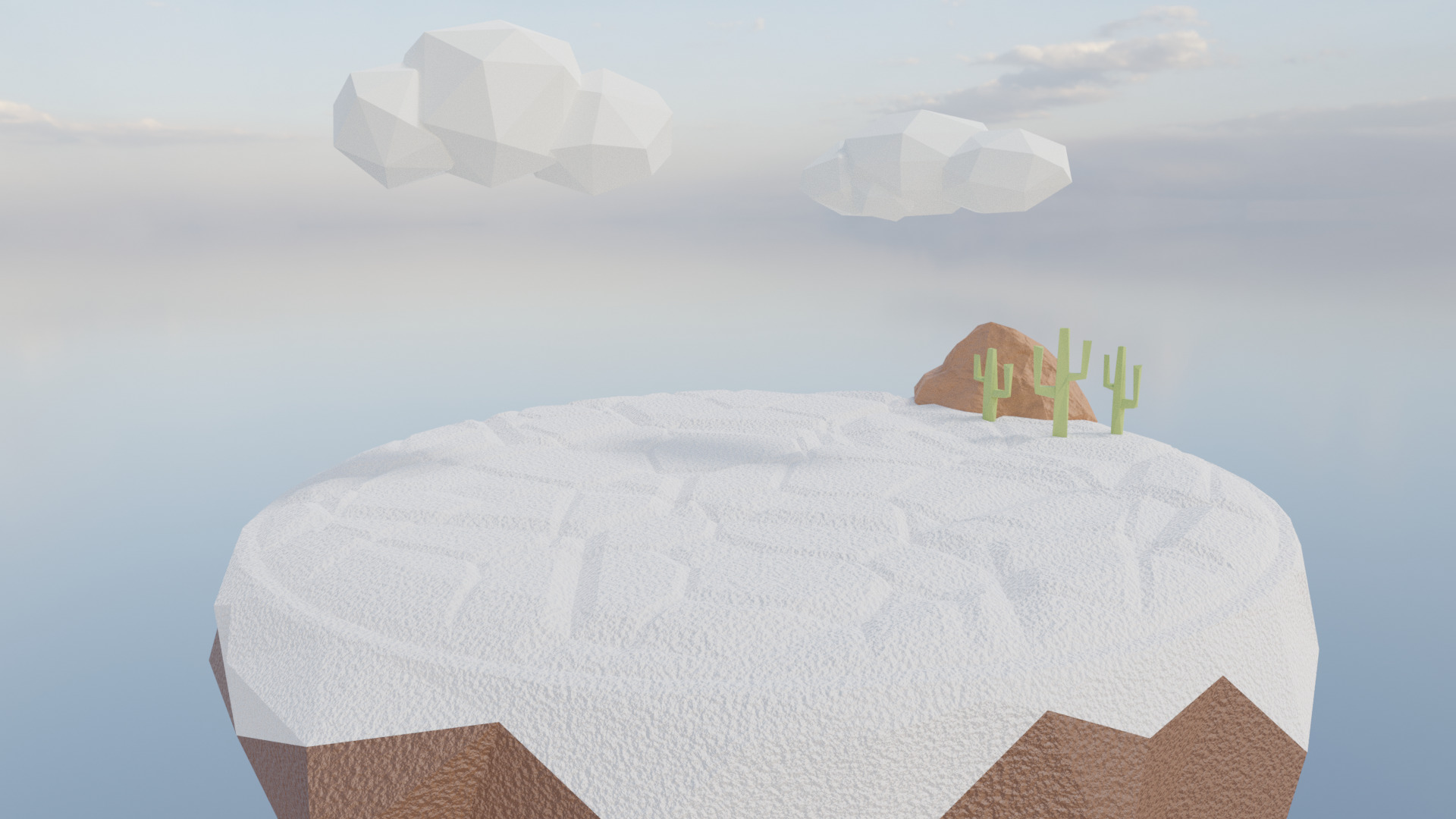 Low Poly Salar de Uyuni  3D model_4