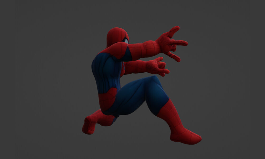 3D Scanned Spider-Man Model High-Quality Photogrammetry 3D print model_3
