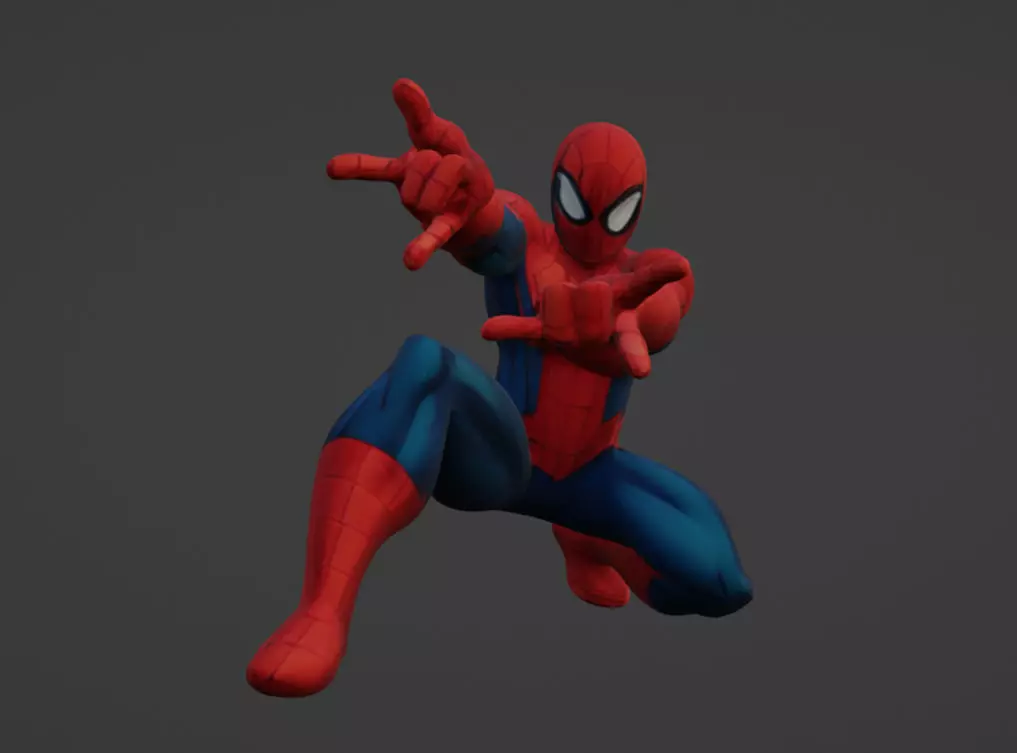 3D Scanned Spider-Man Model High-Quality Photogrammetry 3D print model_0
