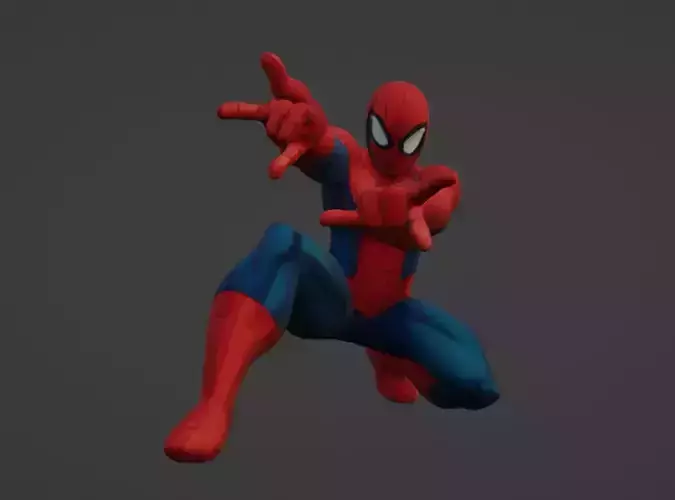 3D Scanned Spider-Man Model High-Quality Photogrammetry