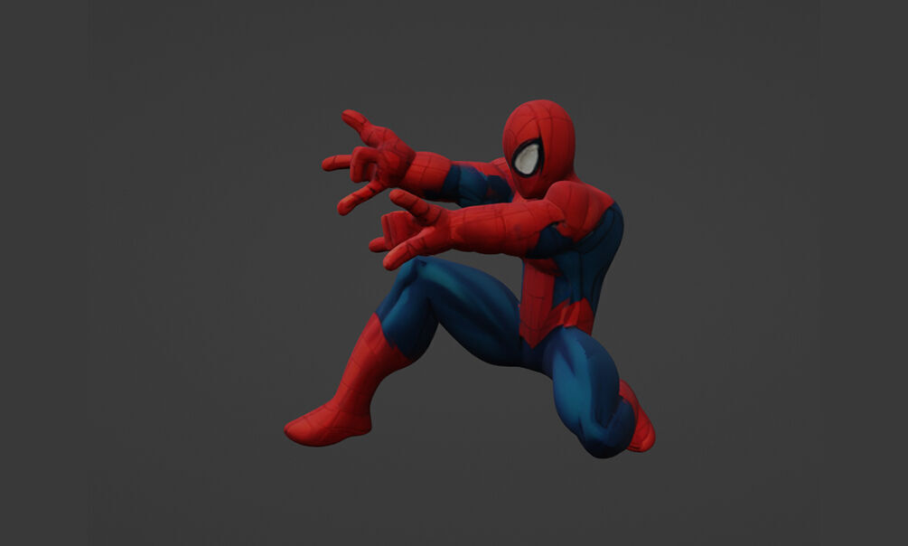 3D Scanned Spider-Man Model High-Quality Photogrammetry 3D print model_5