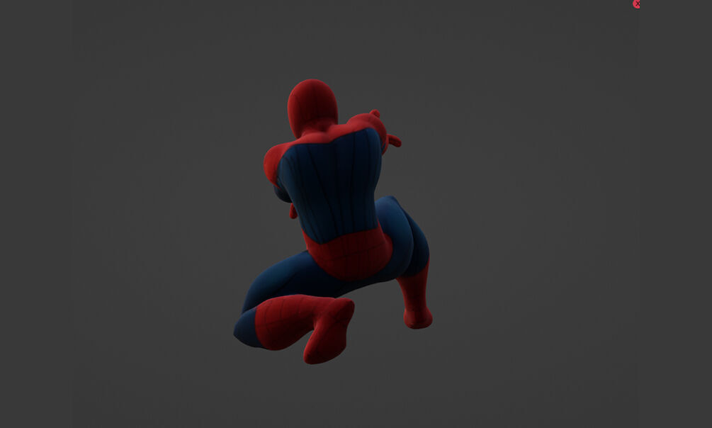 3D Scanned Spider-Man Model High-Quality Photogrammetry 3D print model_4