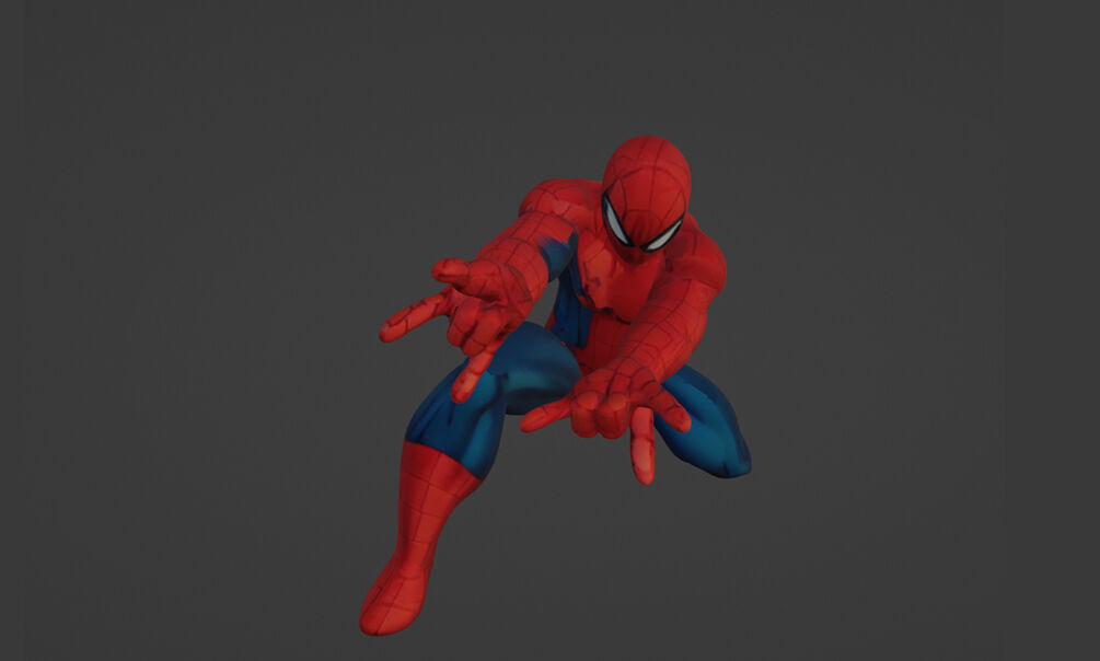 3D Scanned Spider-Man Model High-Quality Photogrammetry 3D print model_2