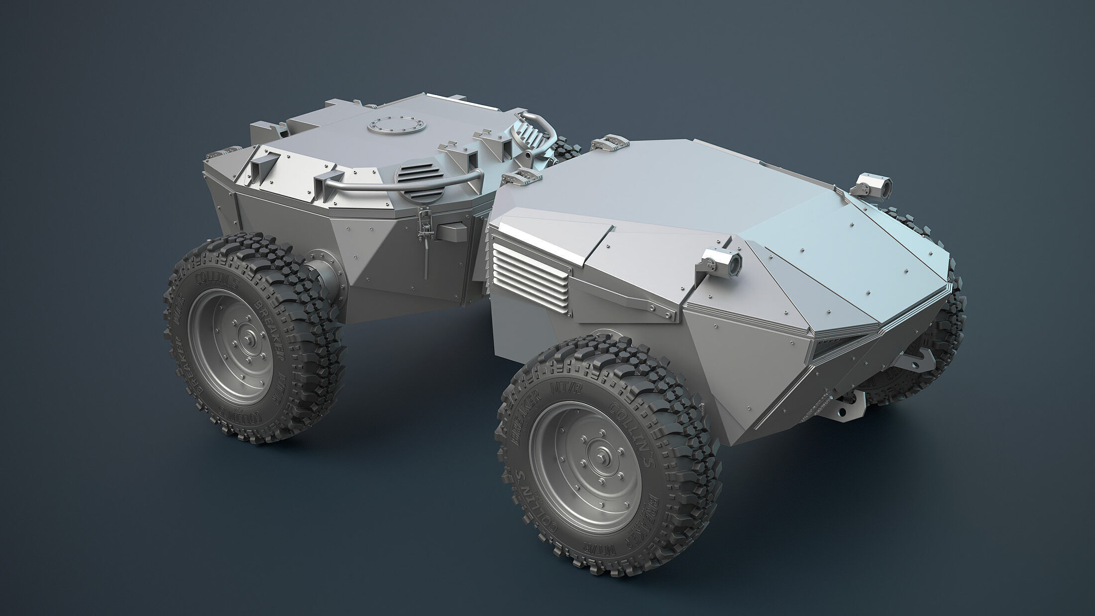 Ironclad UGV Unarmed High-Poly 3D model_6