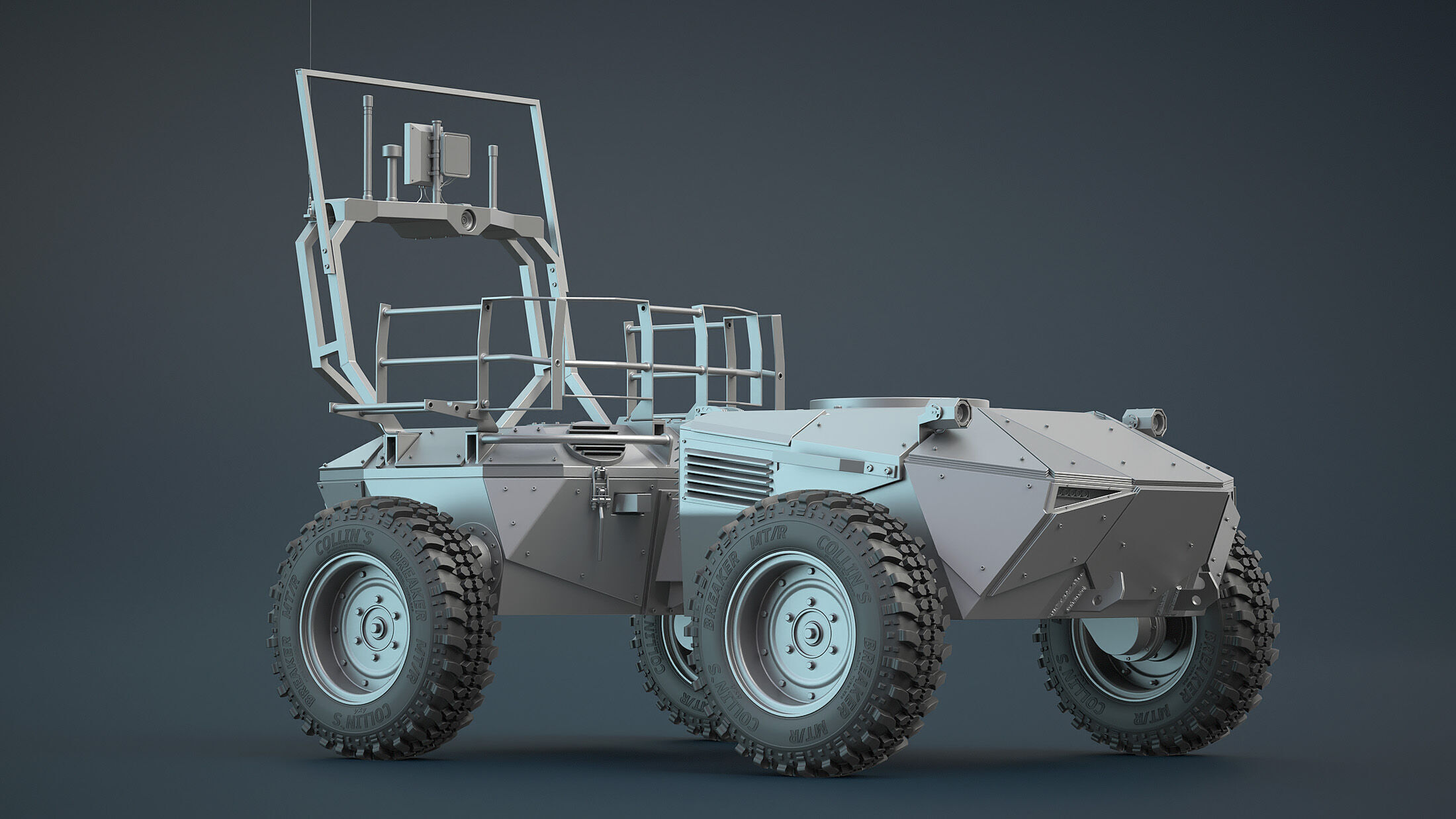 Ironclad UGV Unarmed High-Poly 3D model_5