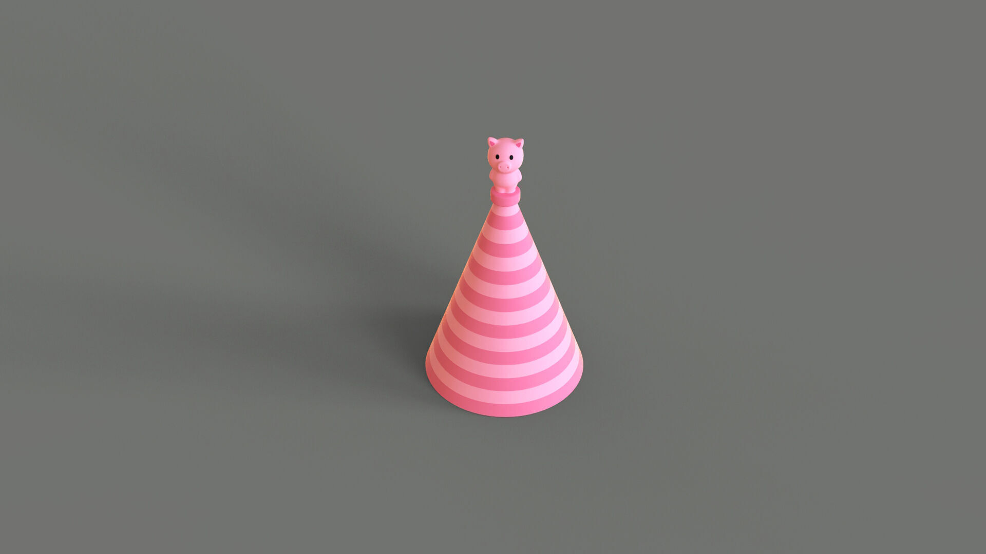 Birthday Hat - Colorful Party Decoration Prop 03 Low-poly 3D model_4