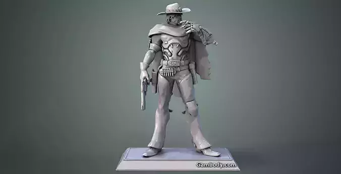 Overwatch McCree 3D Model Ready To Print 3D print model