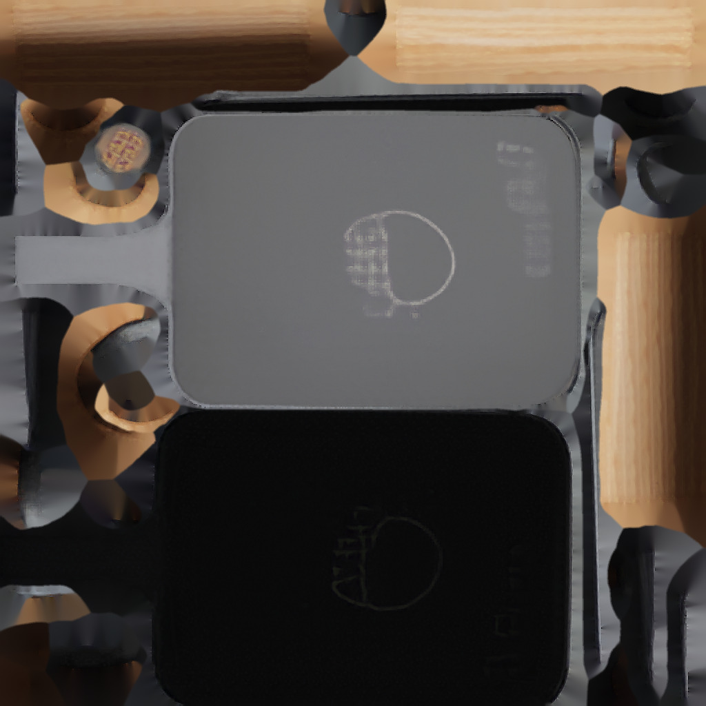 3D Model of a Kitchen Spatula with Wooden Handle 3D model_5