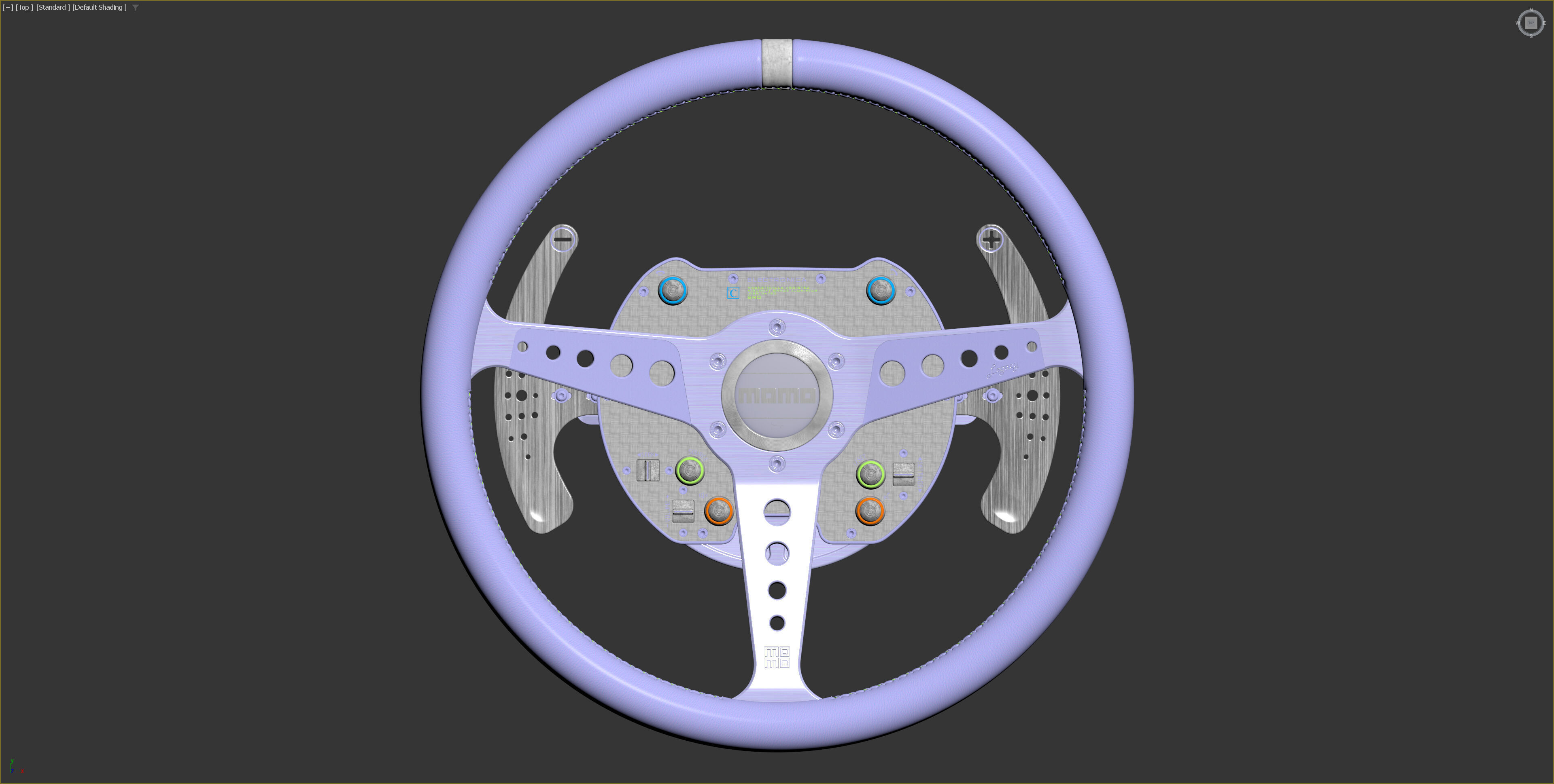 MOMO Steering Wheel 3D model_16