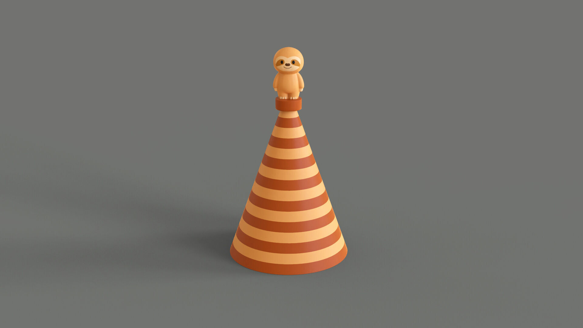 Birthday Hat - Colorful Party Decoration Prop 04 Low-poly 3D model_5