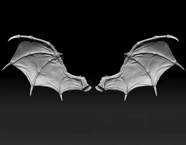 Demon Wings high poly 
