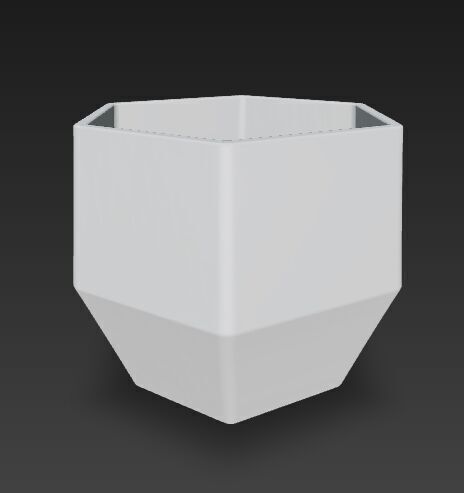 Futuristic Circuit Board Planter 3D model_17