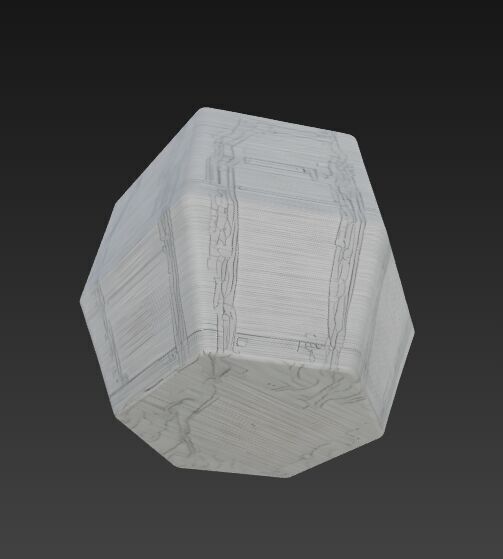 Futuristic Circuit Board Planter 3D model_6