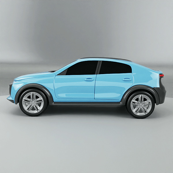 Generic crossover concept vehicle 3D model_5