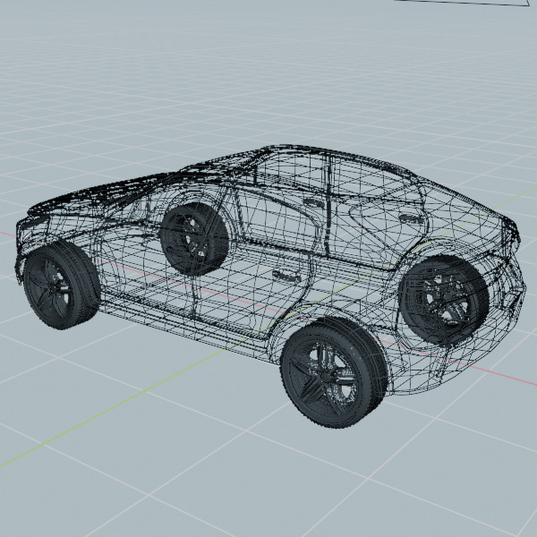 Generic crossover concept vehicle 3D model_6