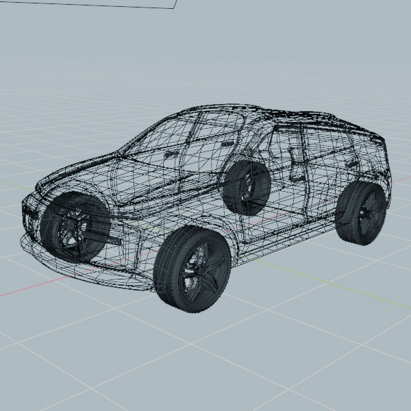 Generic crossover concept vehicle 3D model_7