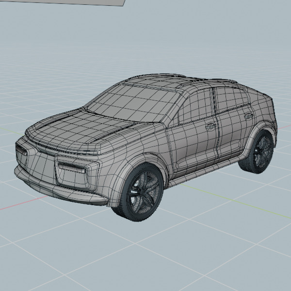 Generic crossover concept vehicle 3D model_8