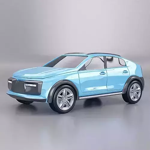 Generic crossover concept vehicle 3D model