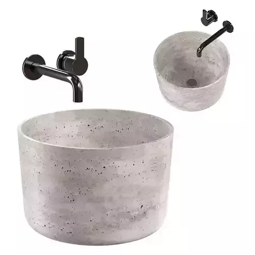 Geminy countertop washbasin 3D model
