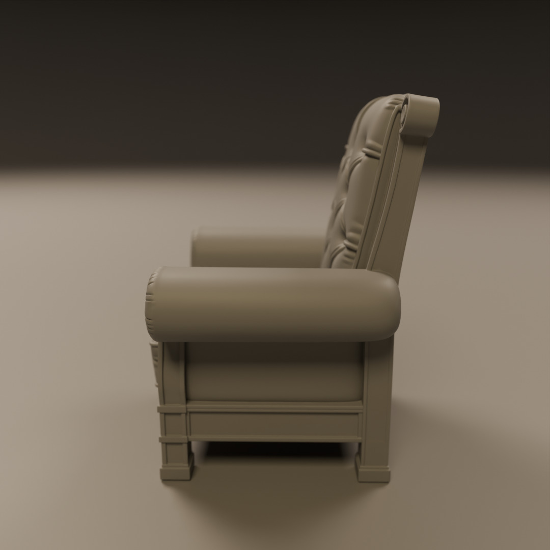 armchair 3D print model_2