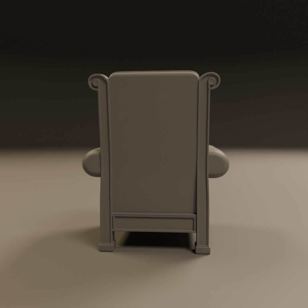 armchair 3D print model_3