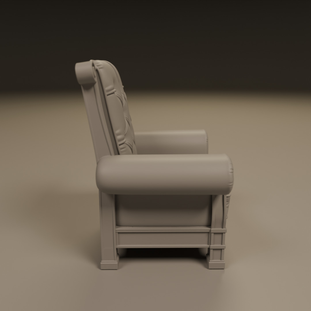 armchair 3D print model_1