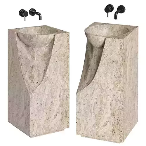 Floor standing washbasin Futura 3D model