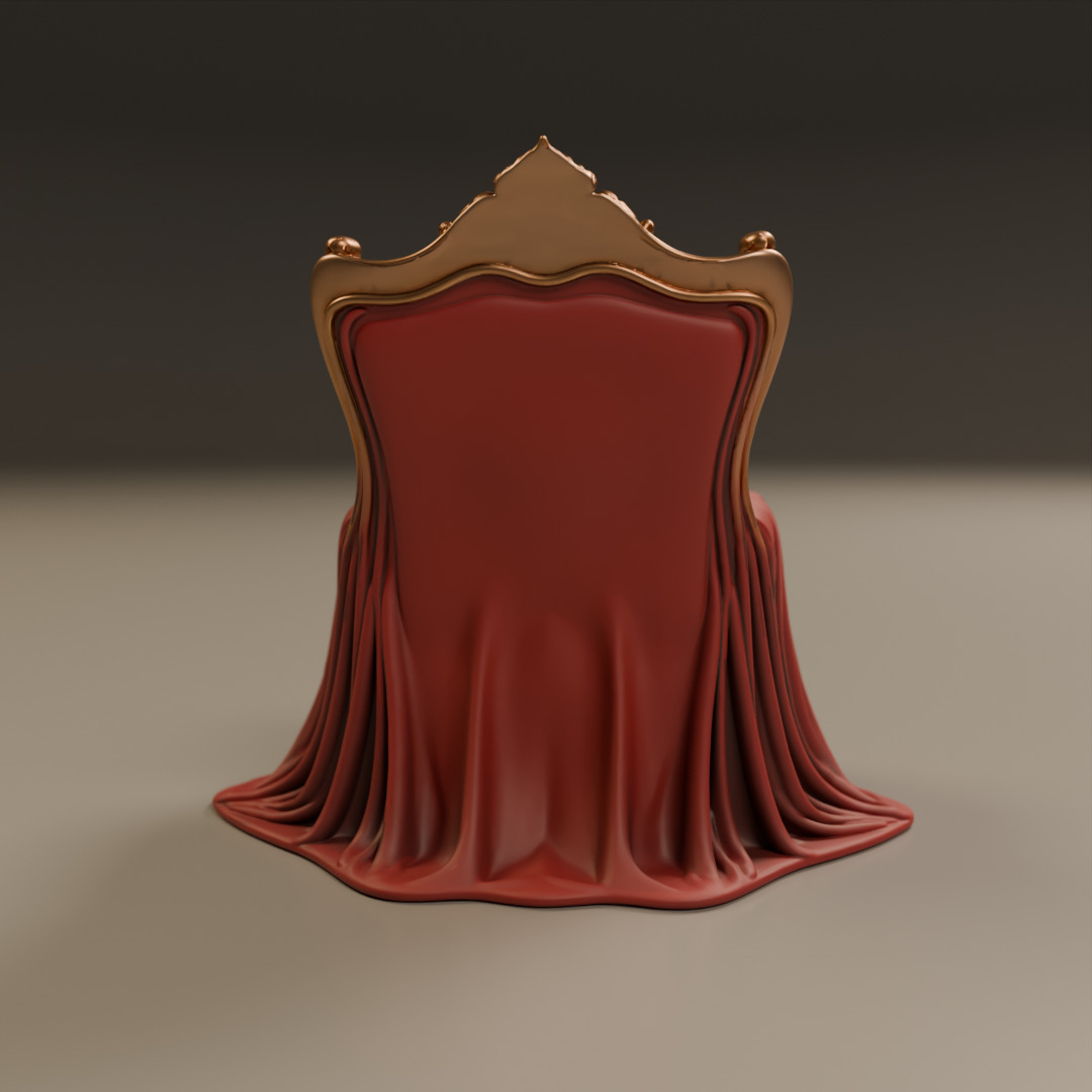 armchair 3D print model_11