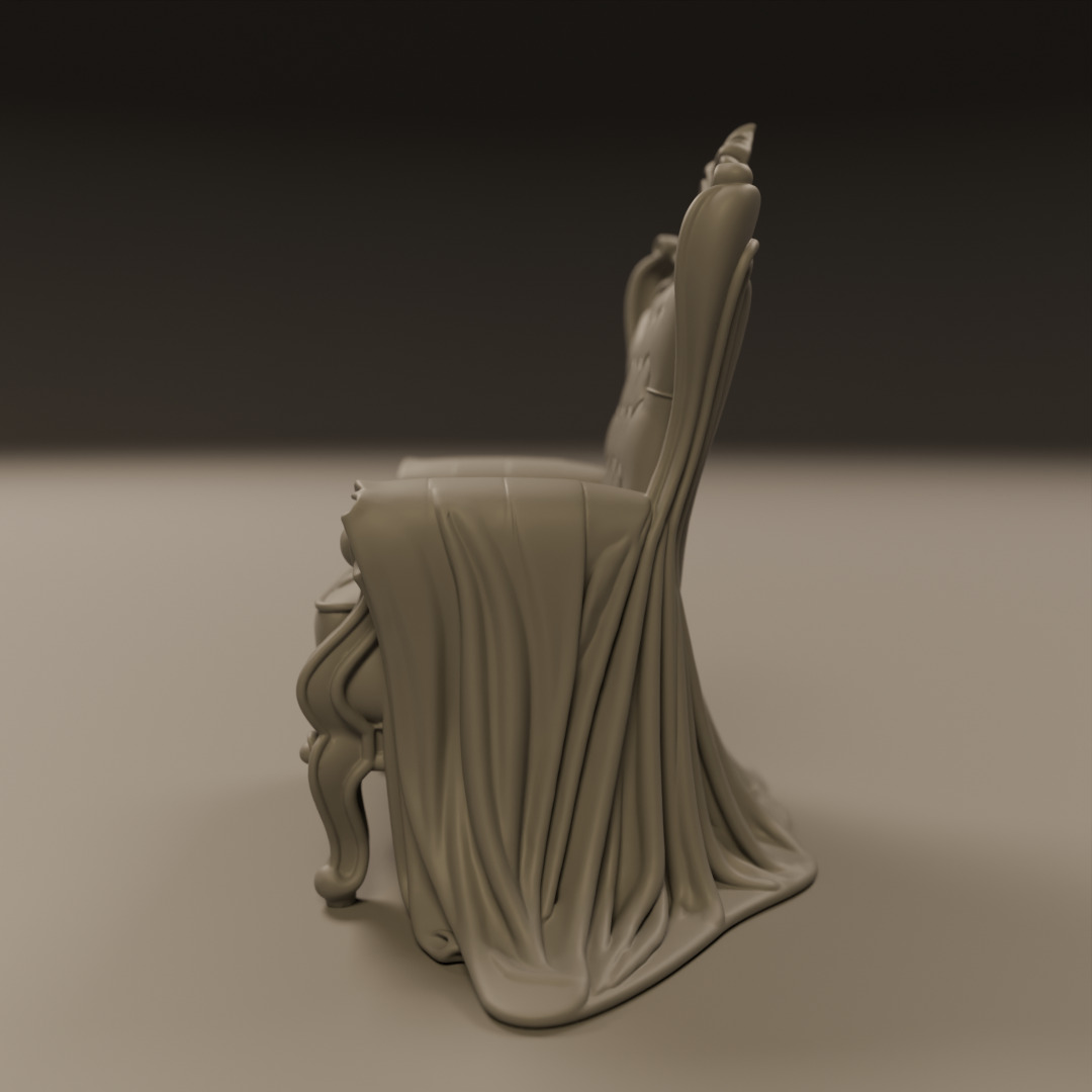 armchair 3D print model_2