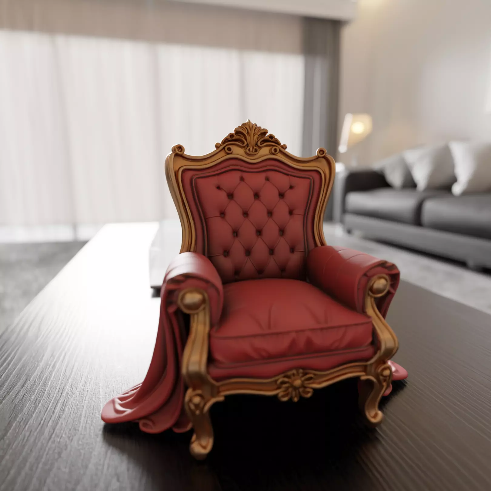 armchair 3D print model_0