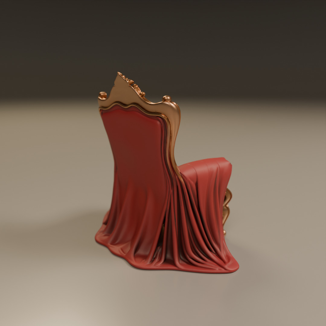armchair 3D print model_14