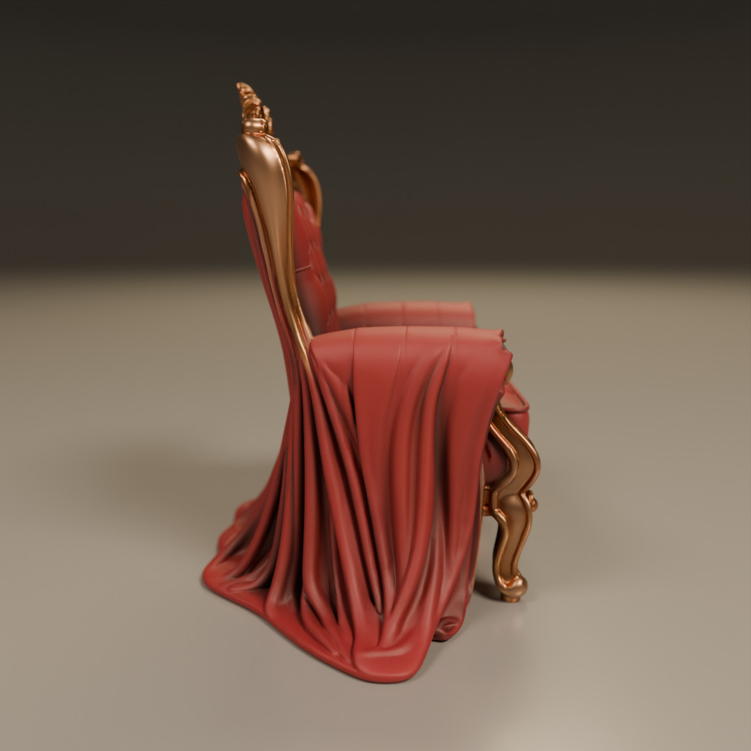 armchair 3D print model_9
