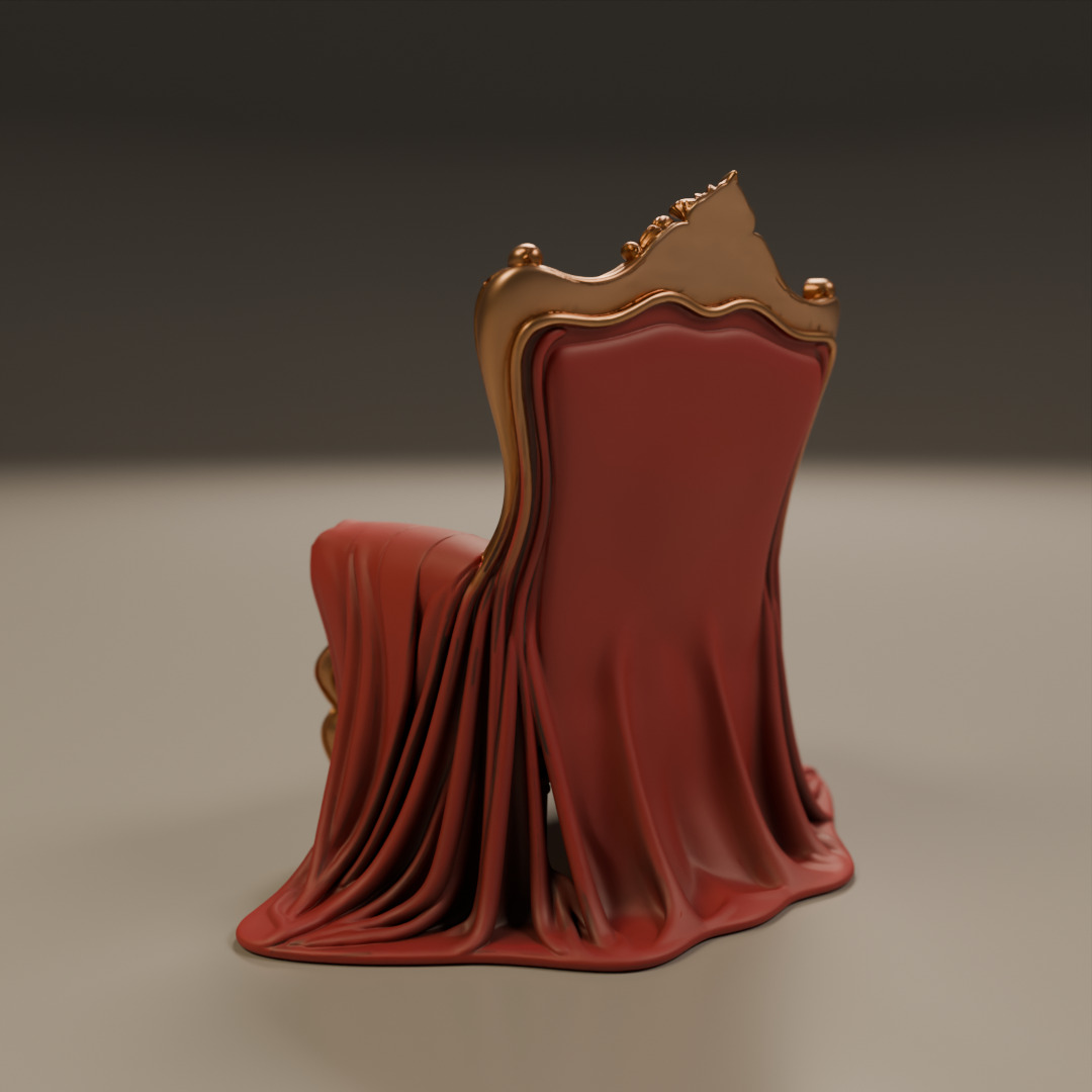 armchair 3D print model_15