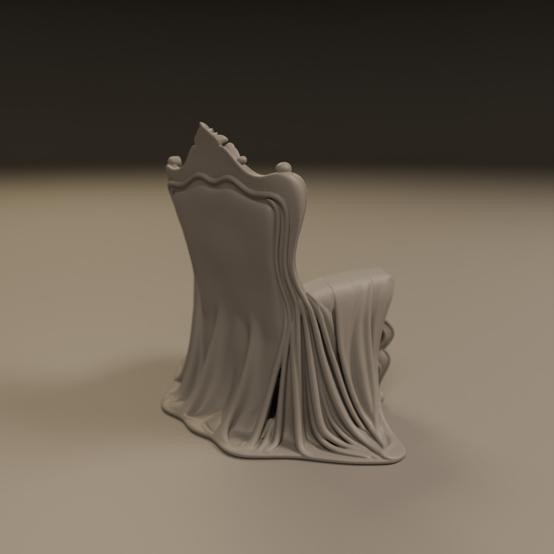 armchair 3D print model_6